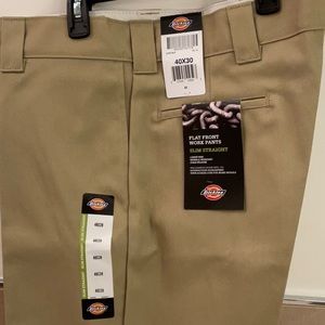 Mens Dickies Flat Front Work Pants size 40x30